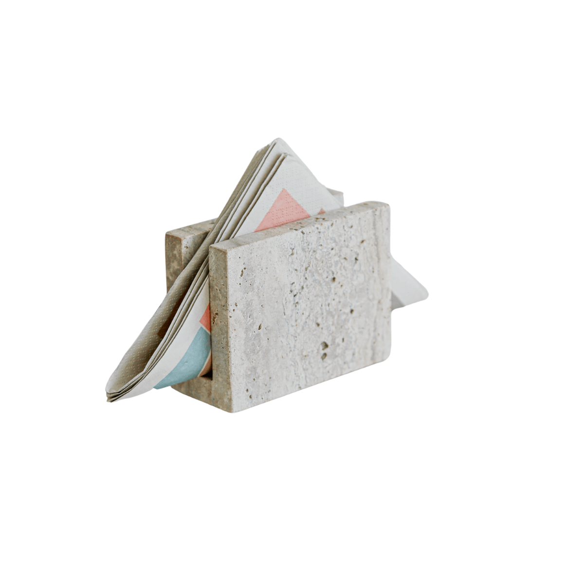 Marble Napkin Holder – Travertine