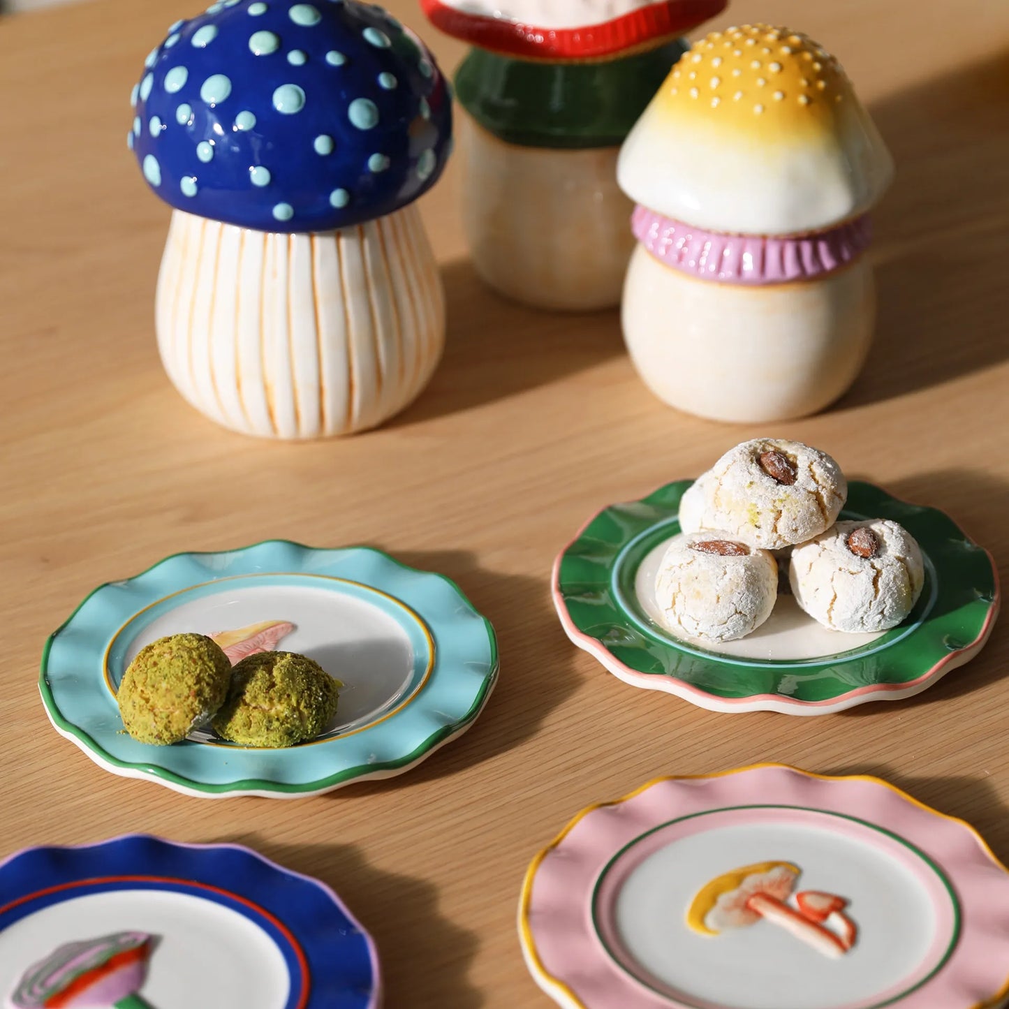 Magic Mushroom Plate Set (Set of 4)