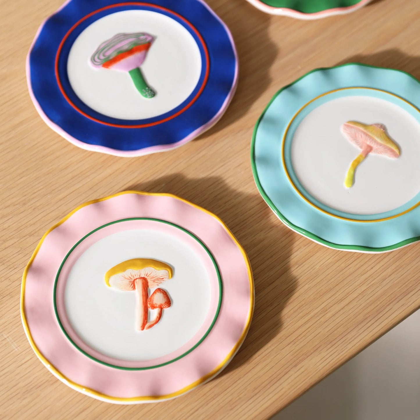 Magic Mushroom Plate Set (Set of 4)