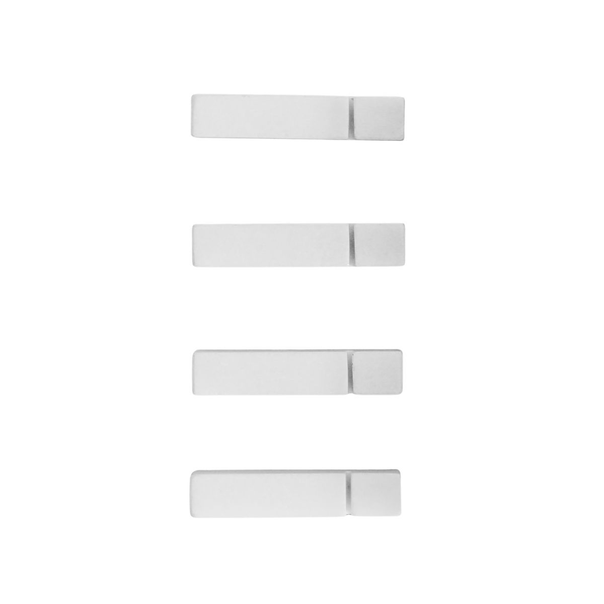 Set of 4 marble Cutlery Rests – White