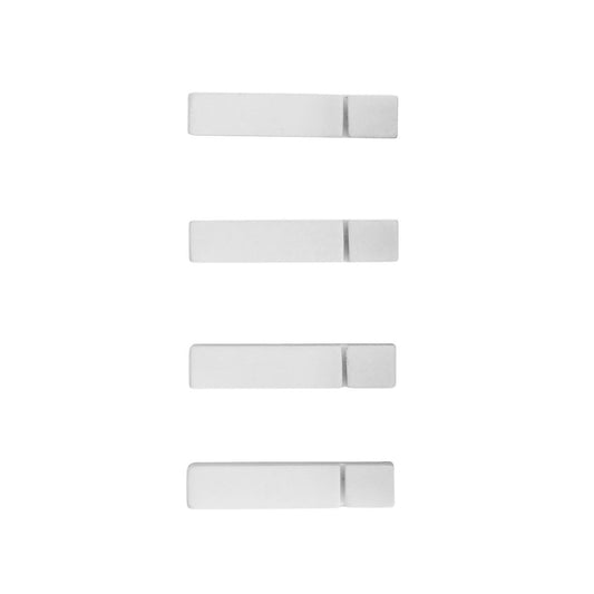 Set of 4 marble Cutlery Rests – White