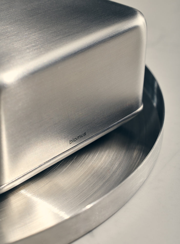 STEEL BUTTER DISH