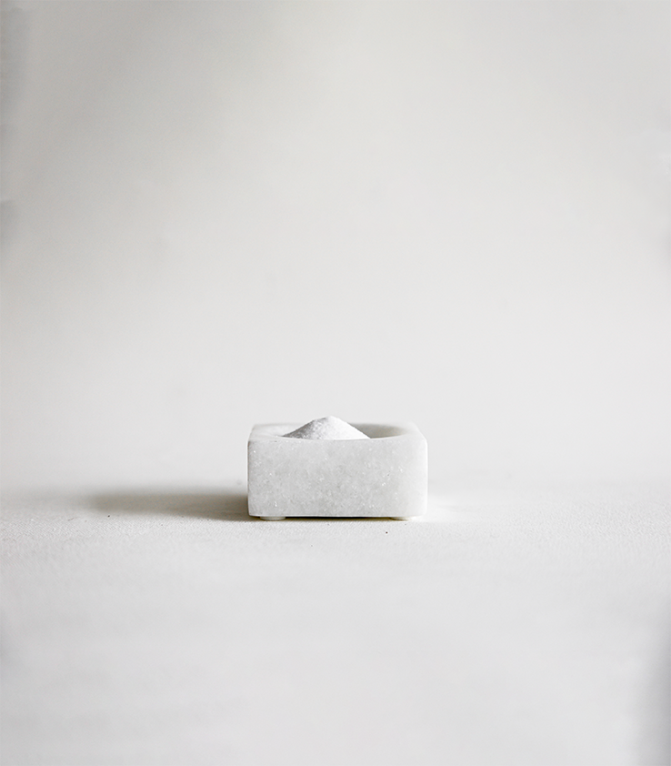 Marble Sauce Bowl – White