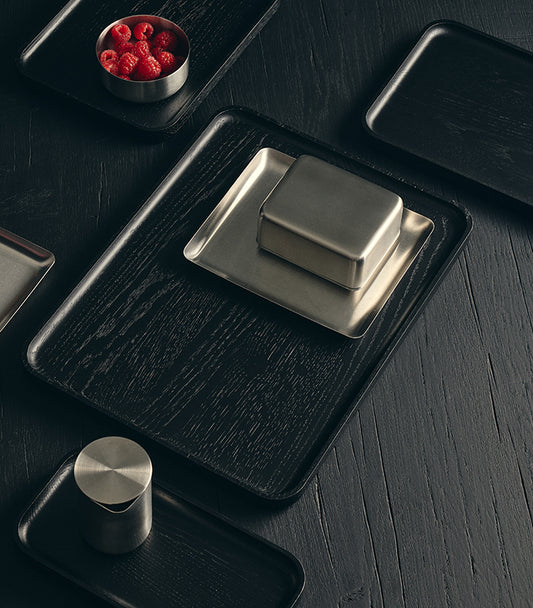 STEEL BUTTER DISH